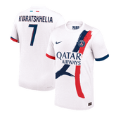 Maillot extérieur PSG KVARATSKHELIA #7 authentique 2024/25